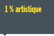 (1 % artistique, France)